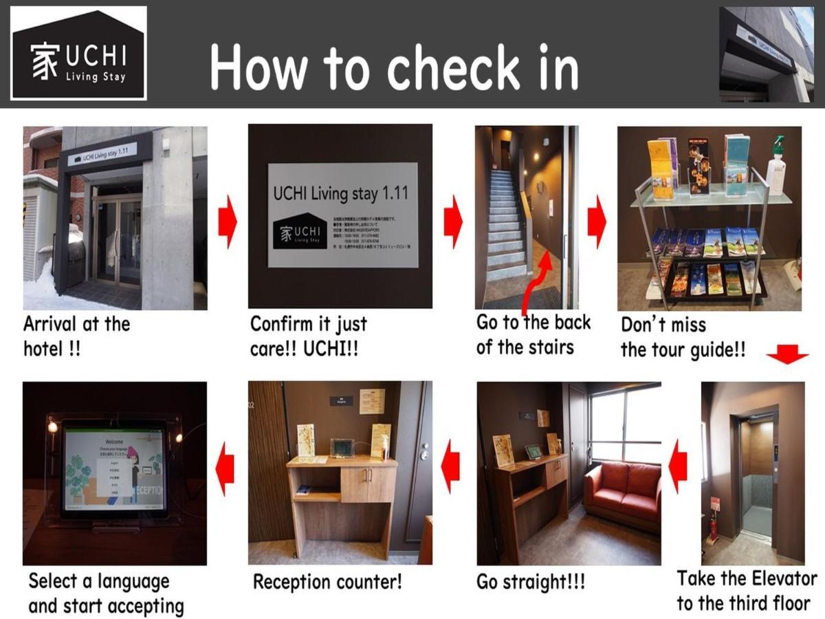 Uchi Living Stay Odori 11 Sapporo Exterior foto